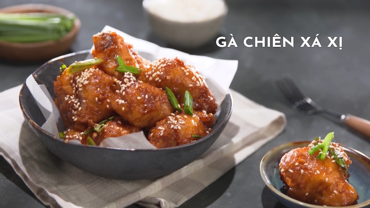 Cánh gà chiên xá xị