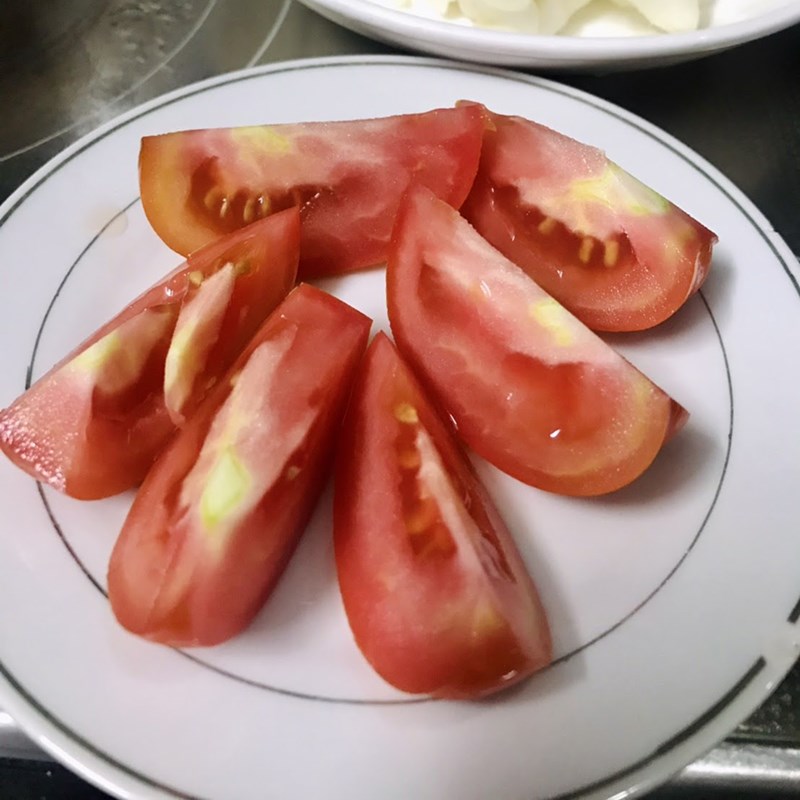 Bước 1 Sơ chế nguyên liệu Canh măng chua cá nục