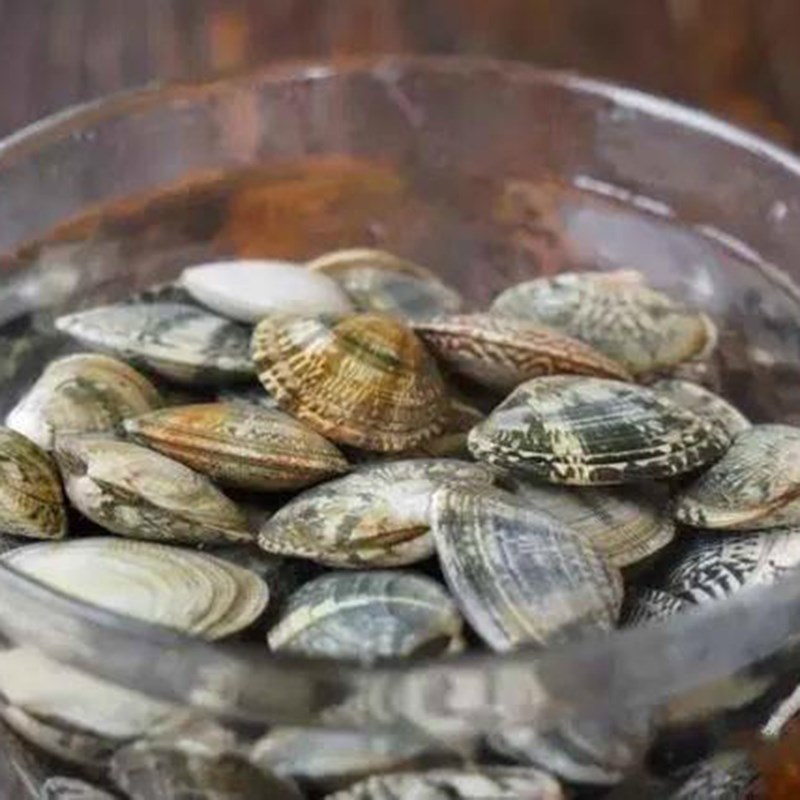 Bước 1 Sơ chế nghêu và nguyên liệu phụ Canh nghêu thì là