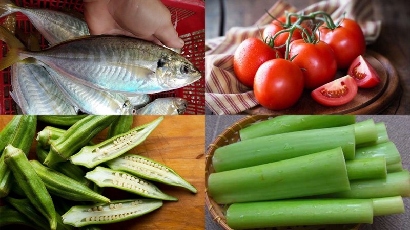 Nguyên liệu món ăn cá ngân nấu canh chua