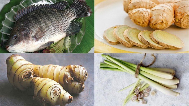 Nguyên liệu món ăn 3 món cá rô phi nướng
