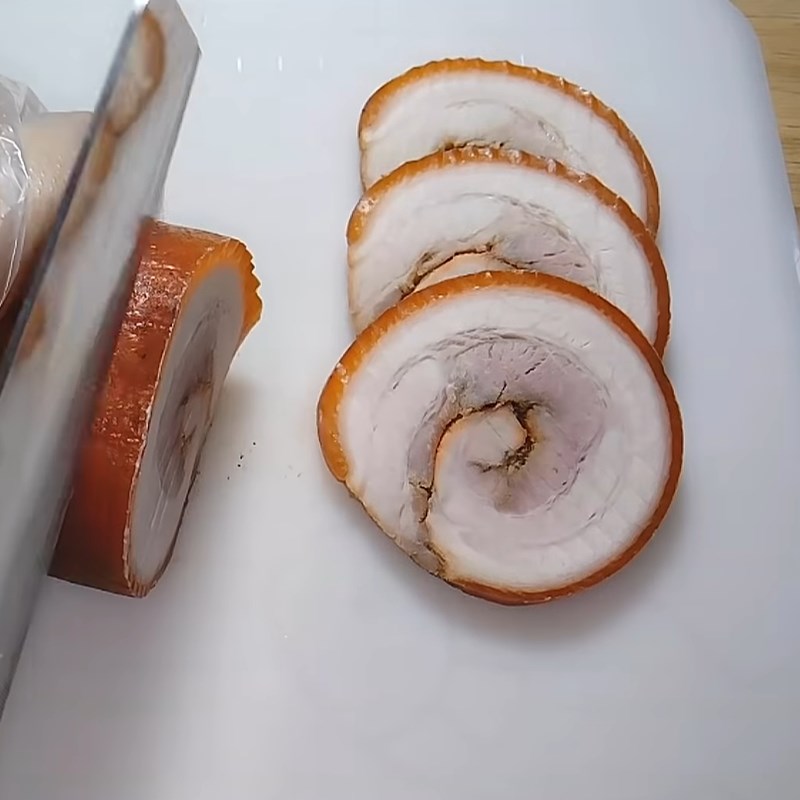 Bước 5 Cắt thịt Jambon thịt nguội