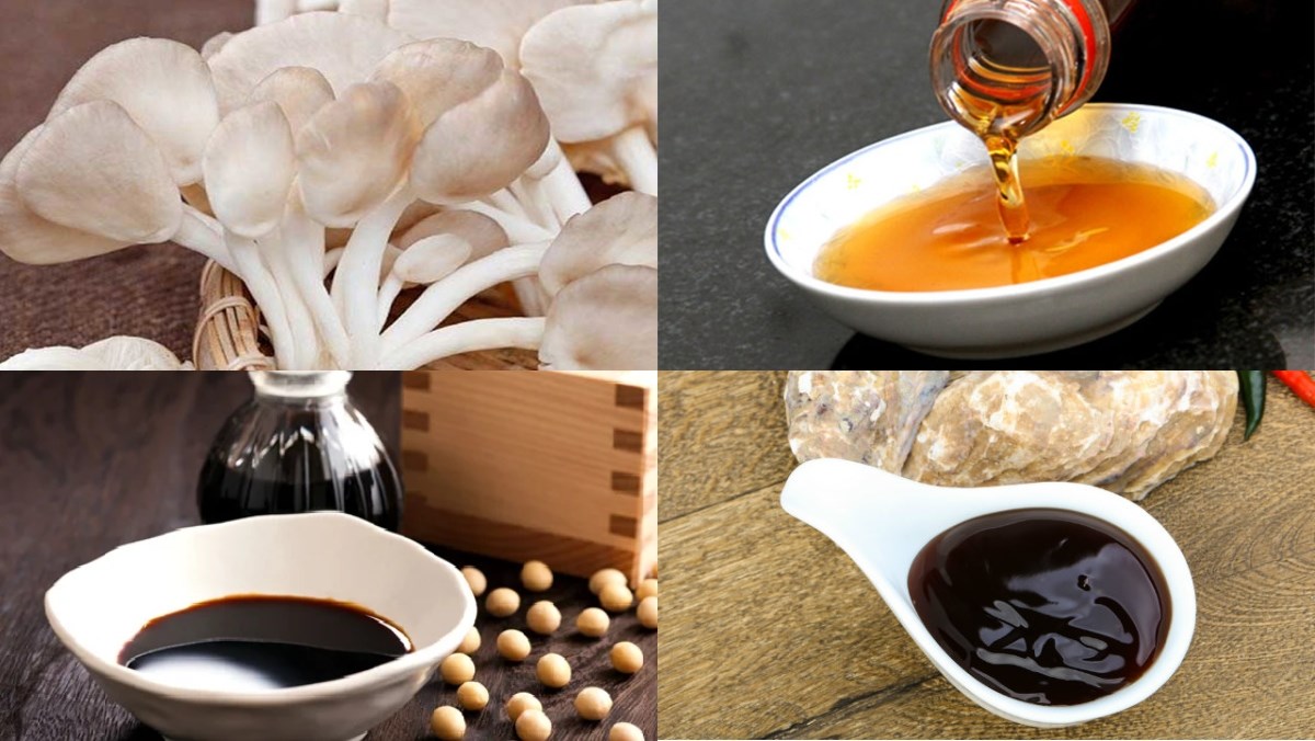 Nguyên liệu món ăn 3 cách làm chà bông chay từ nấm đông cô, nấm bào ngư, nấm kim châm