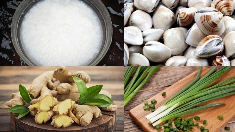 Nguyên liệu món ăn cháo ngao