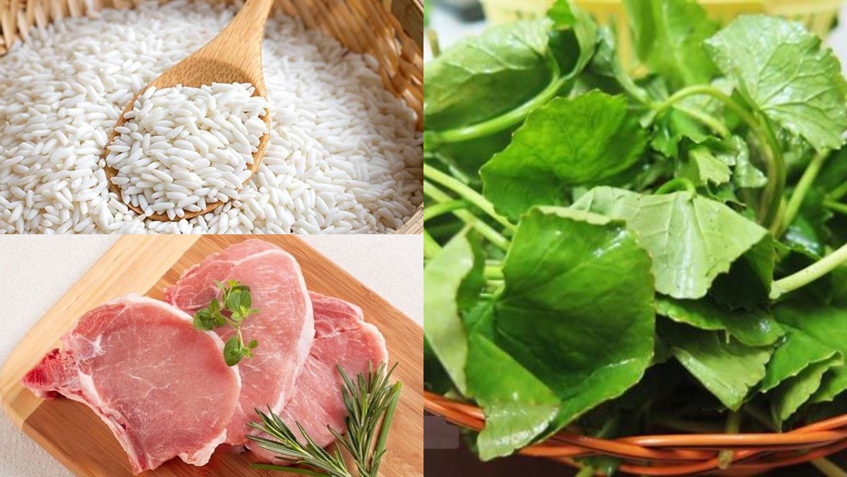 Nguyên liệu món ăn cháo rau má