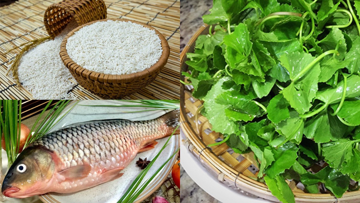 Nguyên liệu món ăn cháo rau má