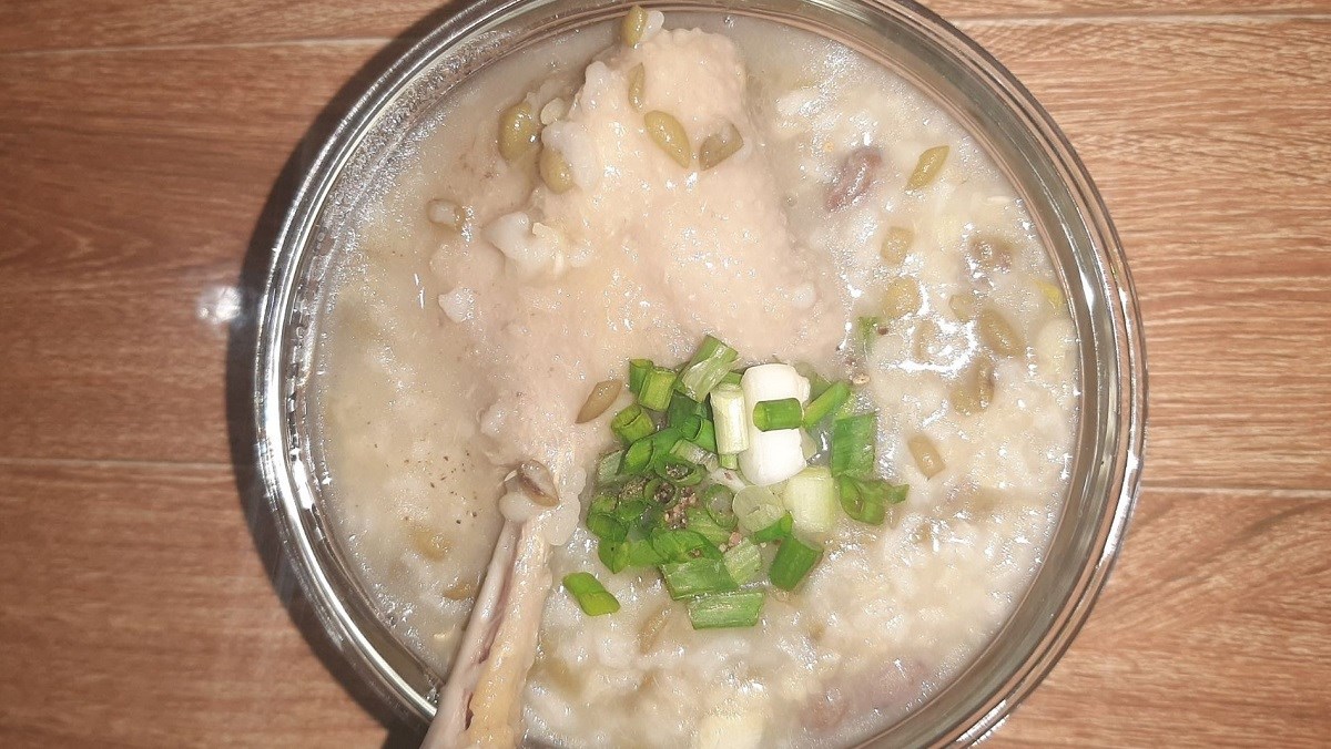 Cháo vịt đậu xanh