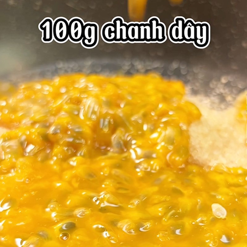 Bước 1 Chế biến chanh dây Panacotta chanh dây (Công thức được chia sẻ từ TikTok Cách Nấu Ngon cùng Cách Nấu Ngon)