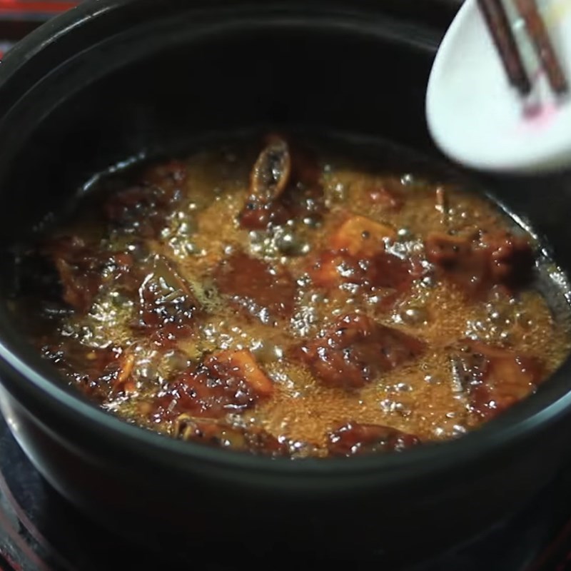 Bước 3 Chế biến sườn kho Sườn non kho tiêu