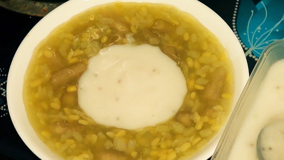 Chè bưởi cốm đậu xanh