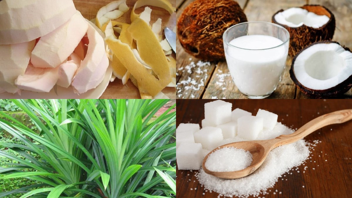 Nguyên liệu món ăn chè bưởi