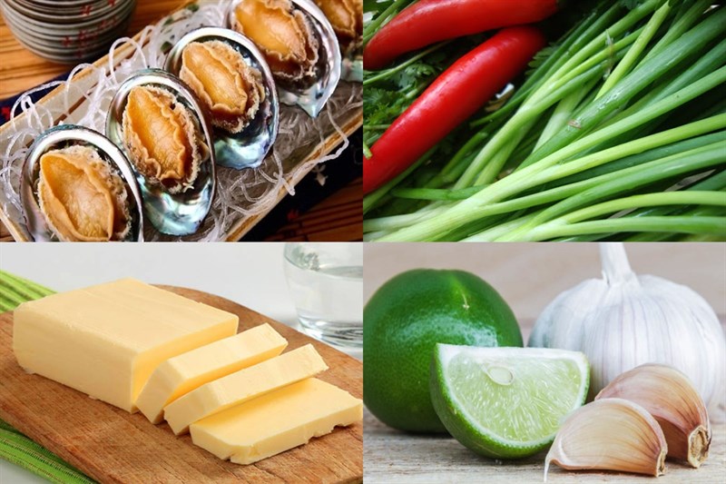 Nguyên liệu món ăn 2 cách làm bào ngư chiên bơ và chiên tỏi ớt