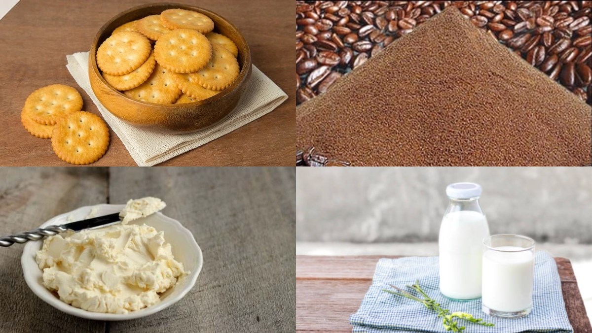 Nguyên liệu món ăn cheesecake cà phê