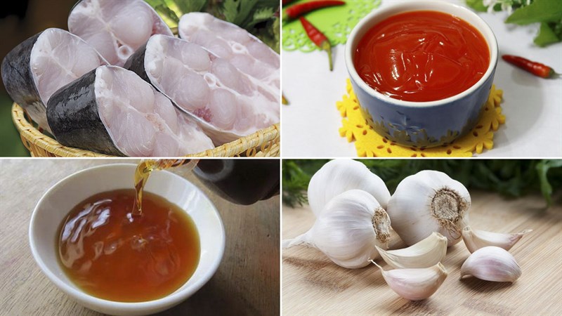 Nguyên liệu món ăn cá basa chiên sả ớt và chiên nước mắm