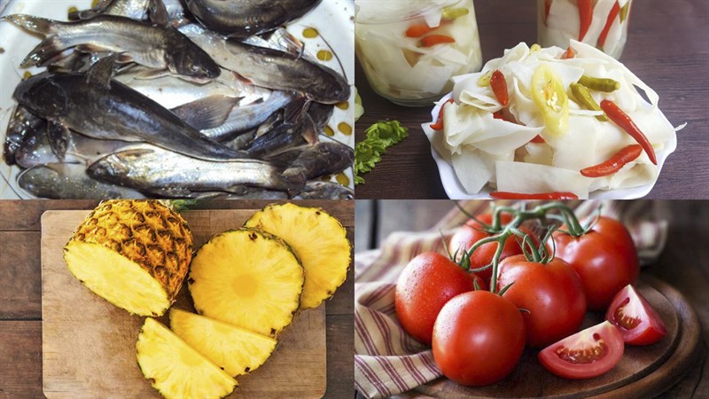 Nguyên liệu món ăn 2 cách nấu canh chua