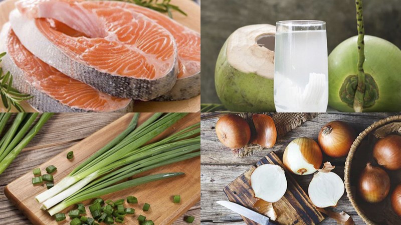 Nguyên liệu món ăn cá hồi kho nước dừa
