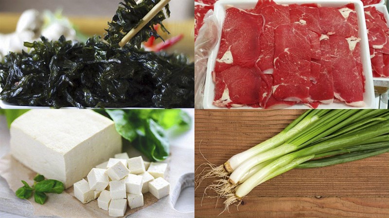 Nguyên liệu món ăn 2 cách nấu canh rong biển thịt bò