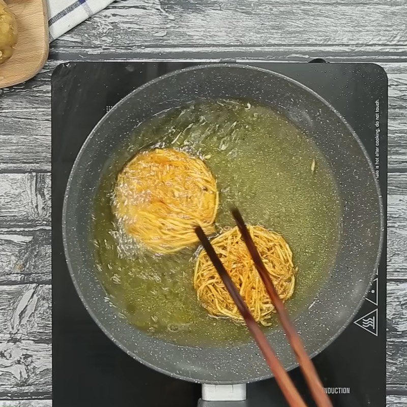 Bước 3 Chiên bánh Bánh khoai tây chiên cay