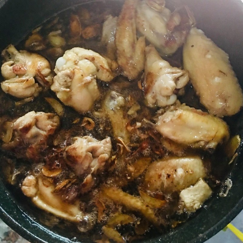 Bước 2 Chiên cánh gà Cánh gà chiên coca