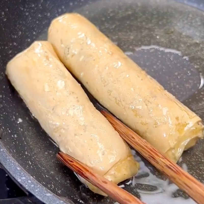 Bước 5 Chiên chả giò Chả giò chay tàu hũ ky