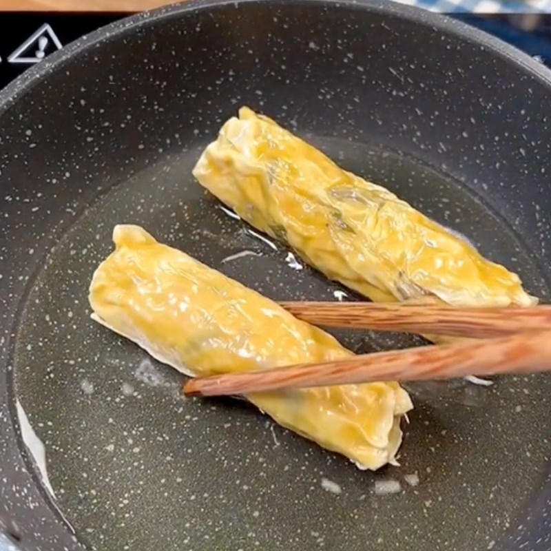 Bước 5 Chiên chả giò Chả giò chay tàu hũ ky