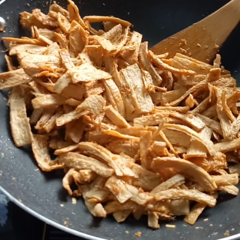 Bước 4 Chiên sả ớt Sườn non chay chiên sả ớt