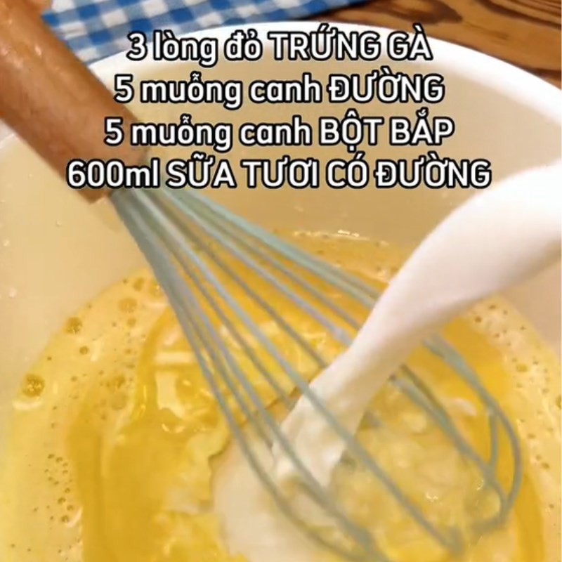 Bước 1 Chuẩn bị nguyên liệu Bánh sữa tươi chiên (Công thức được chia sẻ từ Tiktok Cách Nấu Ngon cùng Cách Nấu Ngon)