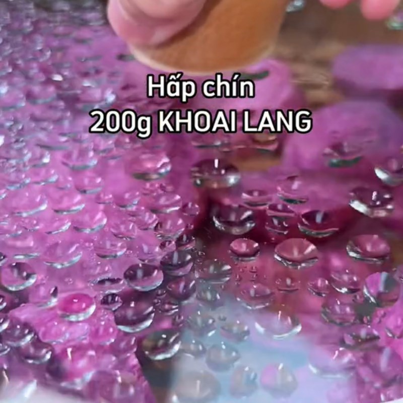 Bước 1 Chuẩn bị nguyên liệu Bánh khoai lang bong bóng (Công thức được chia sẻ từ Tiktok Cách Nấu Ngon cùng Điện máy XANh)