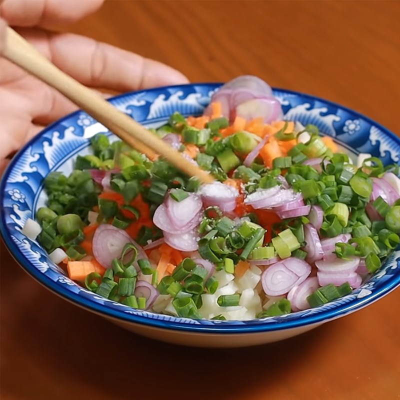 Bước 4 Chuẩn bị nhân bánh Bánh pate chiên