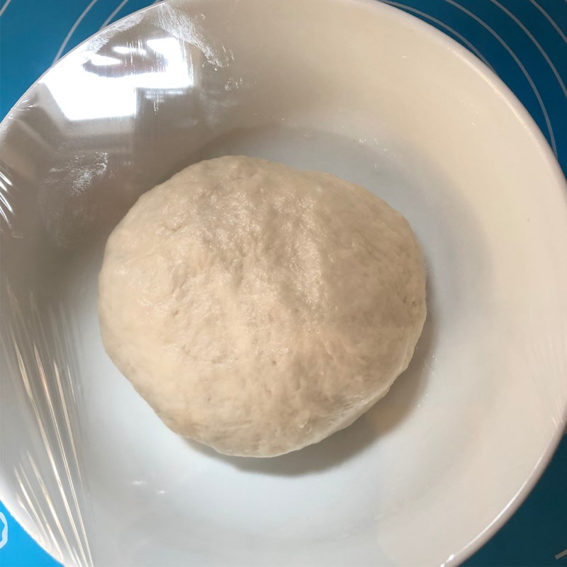 Bước 1 Chuẩn bị phần bột bánh bao sữa Bánh bao hoa đậu biếc không nhân