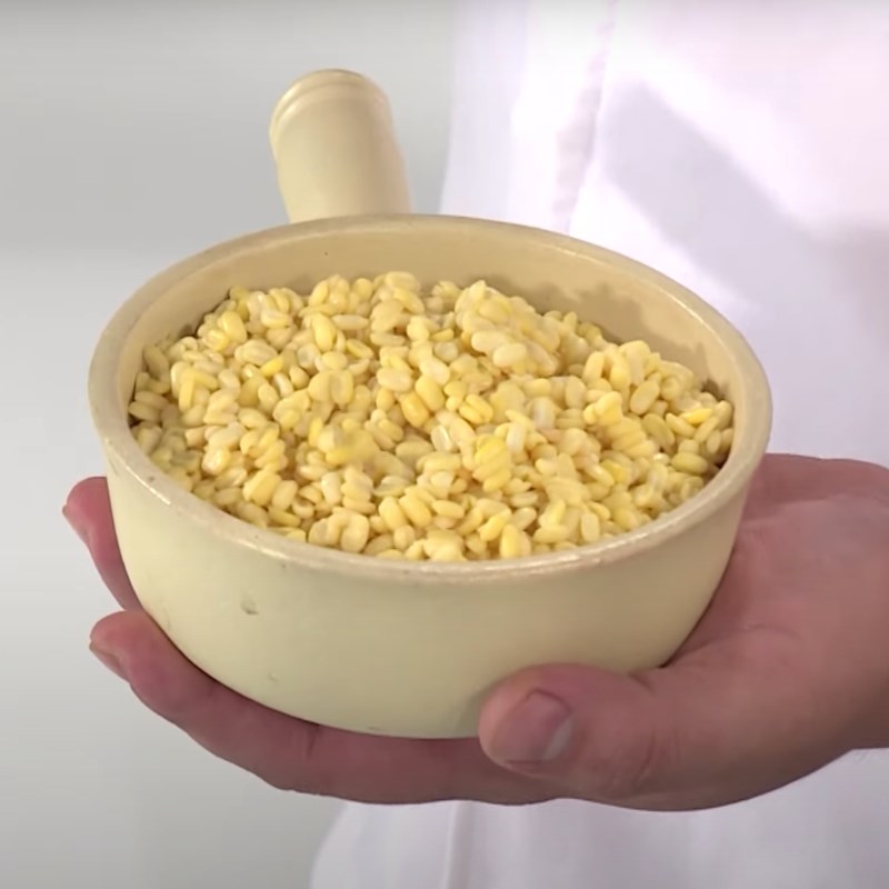 Bước 4 Chuẩn bị phần đậu xanh Xôi gà nướng