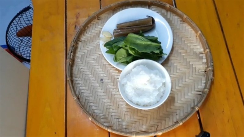 Nguyên liệu món ăn cháo lươn cải thìa, cháo lươn cải bó xôi
