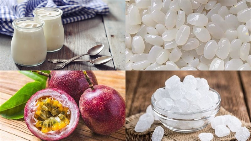 Nguyên liệu món ăn sữa chua hạt đác