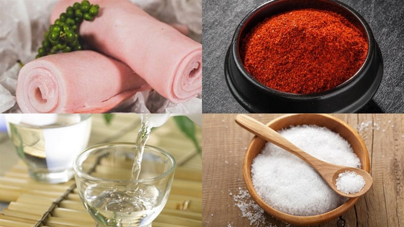 Nguyên liệu món ăn 4 cách làm da heo nướng
