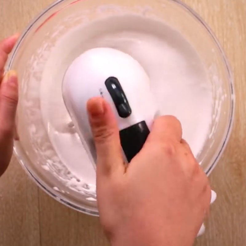 Bước 2 Đánh bông đường Kẹo marshmallow hương cam