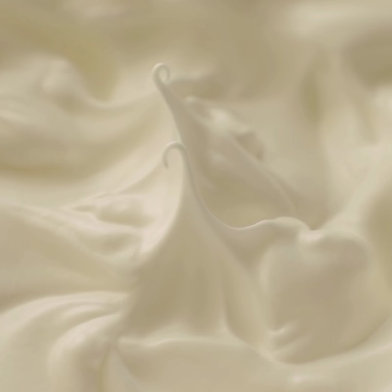 Bước 3 Đánh bông mềm whipping Cream Bánh tiramisu xoài