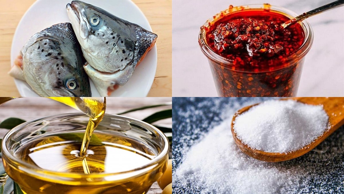Nguyên liệu món ăn 2 cách làm đầu cá hồi nướng