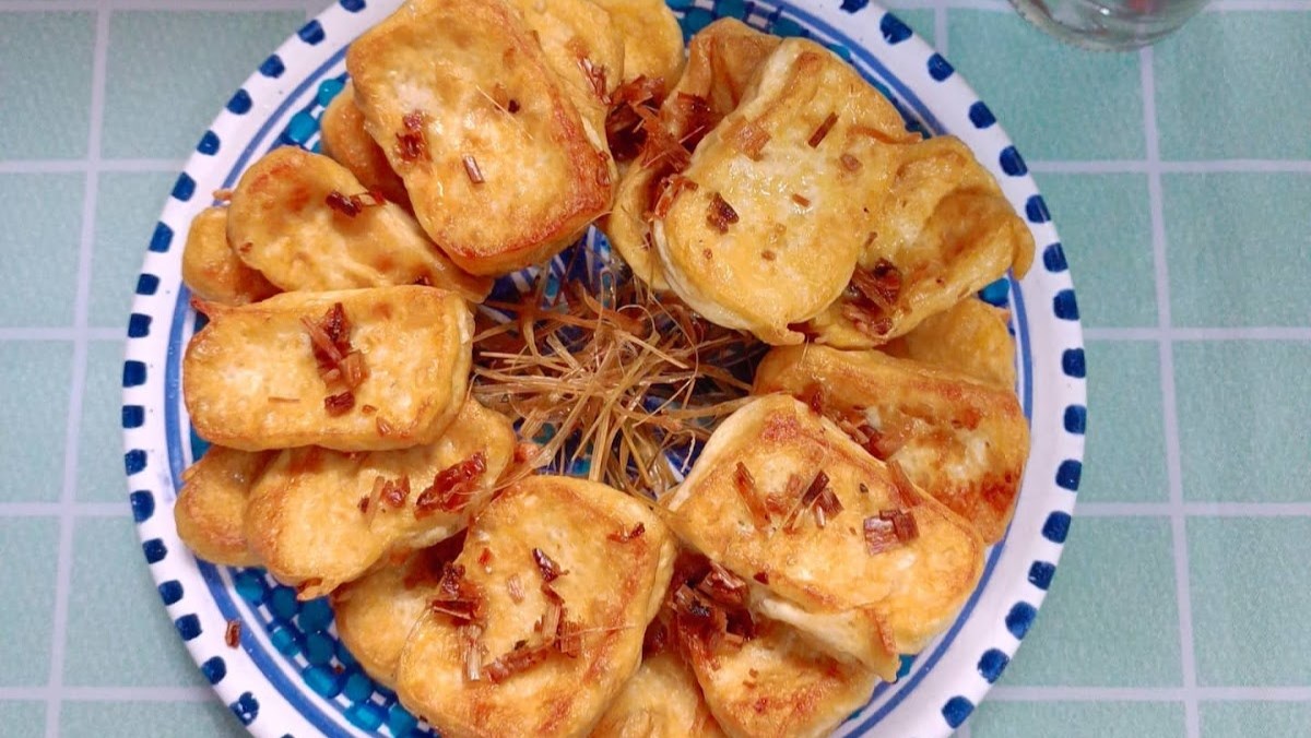 Đậu hũ chiên sả