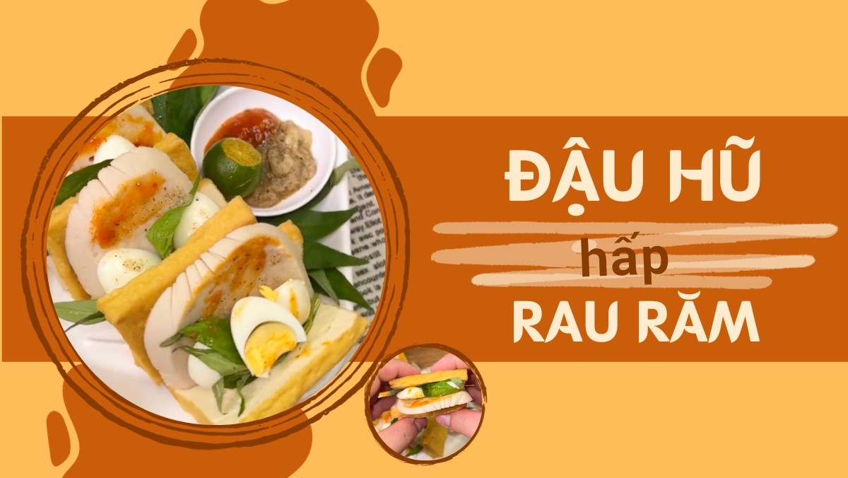 Đậu hũ hấp rau răm (Công thức được chia sẻ bởi Cách Nấu Ngon cùng Cách Nấu Ngon)