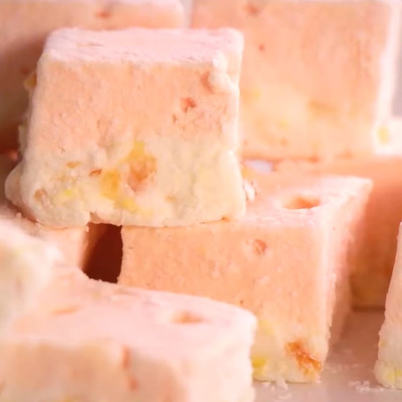 Bước 4 Đổ khuôn và hoàn thành Kẹo marshmallow hương cam