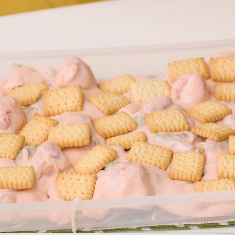 Bước 3 Đổ khuôn và làm cứng kẹo Kẹo nougat dâu