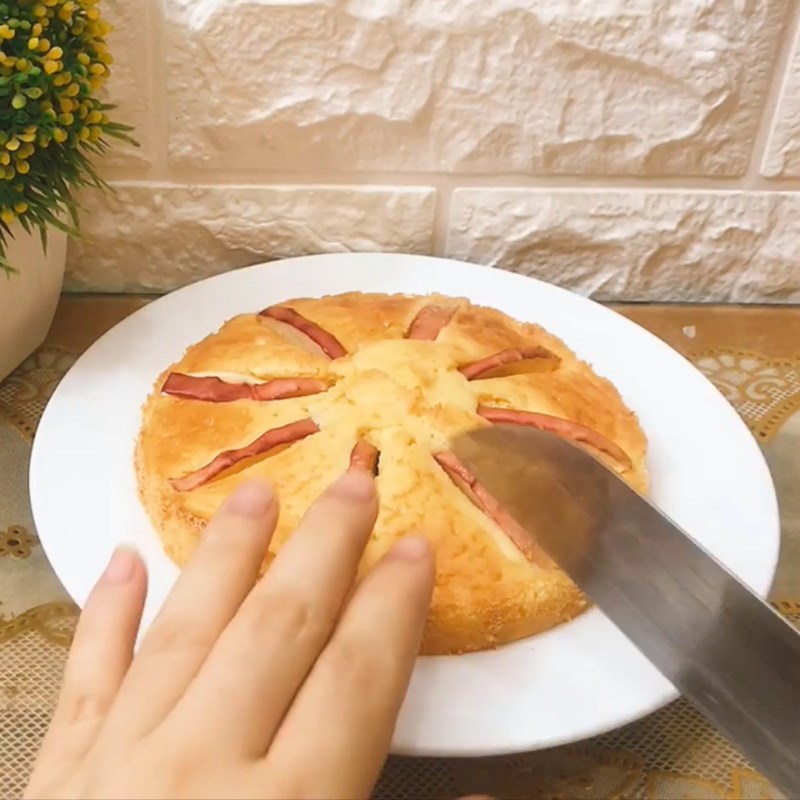 Bước 4 Đổ khuôn và nướng bánh Bánh bông lan sữa chua táo bằng nồi chiên không dầu
