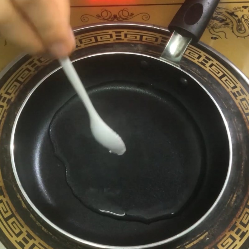 Bước 4 Đun gelatin Pudding bơ sữa cho bé ăn dặm