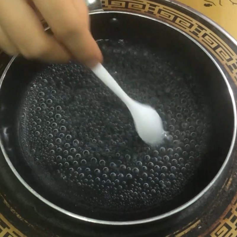 Bước 4 Đun gelatin Pudding bơ sữa cho bé ăn dặm
