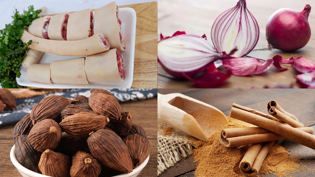 Nguyên liệu món ăn cách làm đuôi bò hầm ngũ vị đậm đà thơm nứt mũi cho bạn trổ tài vào bếp