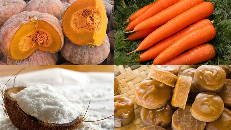 Nguyên liệu món ăn 5 cách làm nước ép bí đỏ
