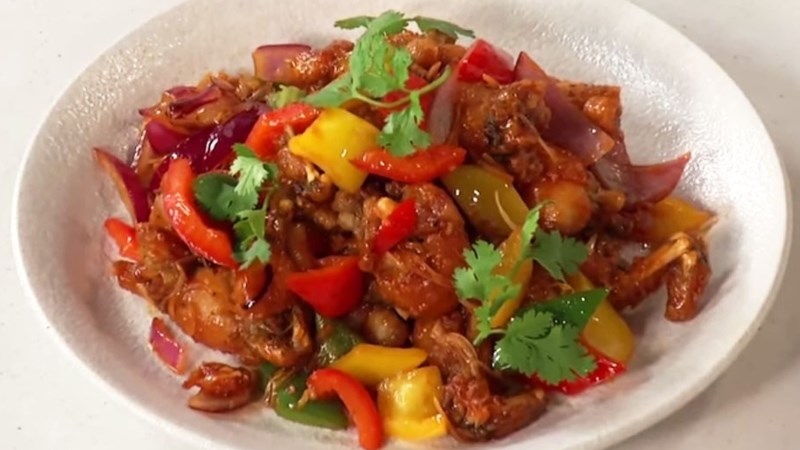 Ếch xào chua ngọt