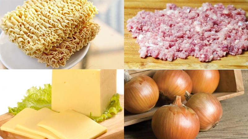 Nguyên liệu món ăn mì trộn cay