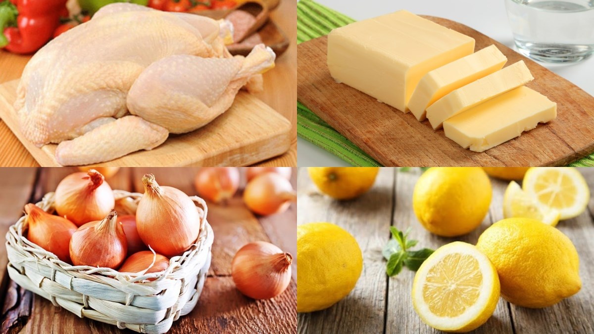 Nguyên liệu món ăn 3 cách làm gà tây nướng nguyên con