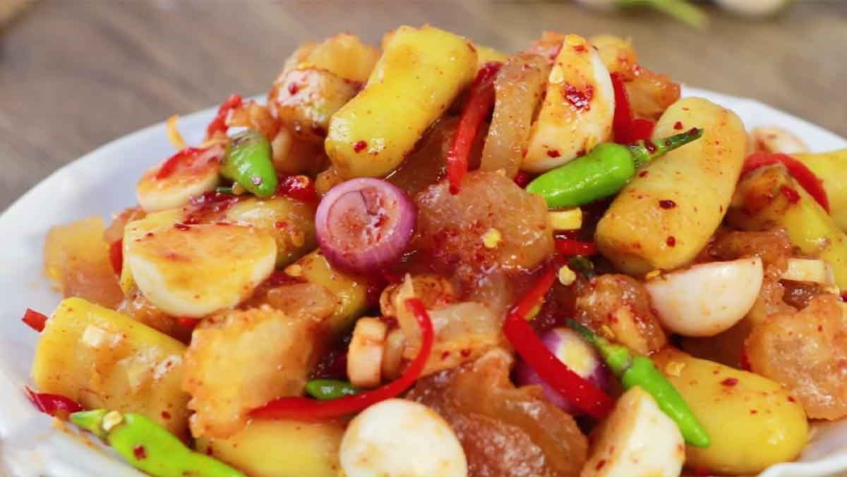 Gân bò trộn chua ngọt